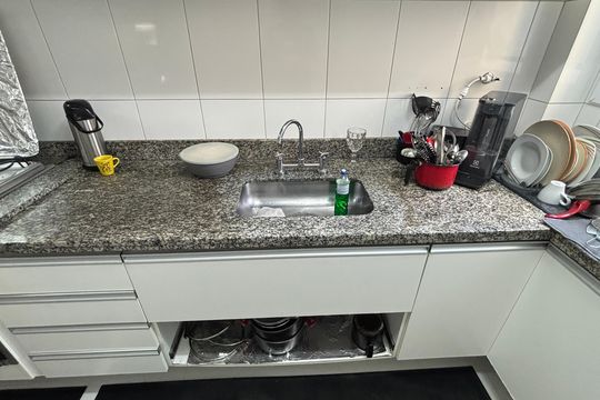 Cozinha de apartamento à venda com 3 quartos, 105m² em Jardim Bela Vista, Santo André