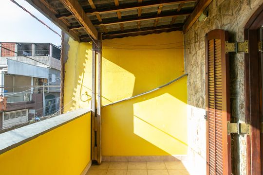 Varanda da Suíte 1  de casa à venda com 3 quartos, 200m² em Conjunto Habitacional Aguia de Haia, São Paulo
