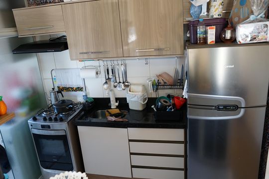Cozinha de apartamento à venda com 3 quartos, 63m² em Jardim Bela Vista, Guarulhos