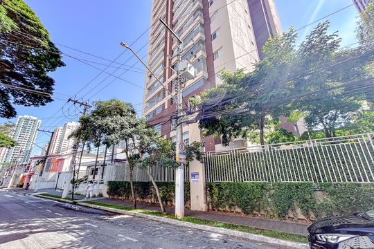 Fachada com Plaquinha de apartamento à venda com 3 quartos, 100m² em Tatuapé, São Paulo