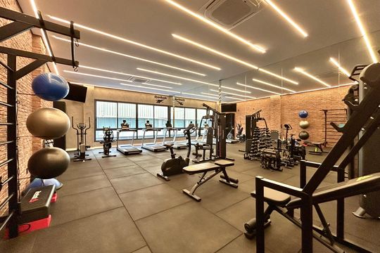 Área comum - Academia de apartamento para alugar com 1 quarto, 40m² em Saco Grande, Florianópolis