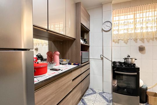 Cozinha de apartamento à venda com 2 quartos, 74m² em Jardim Portugal, São Bernardo do Campo