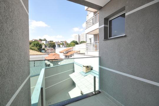 Sacada da  Suíte 3 de casa à venda com 3 quartos, 120m² em Vila Mazzei, São Paulo
