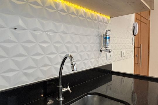 Cozinha de apartamento à venda com 2 quartos, 84m² em Vila Alpina, Santo André
