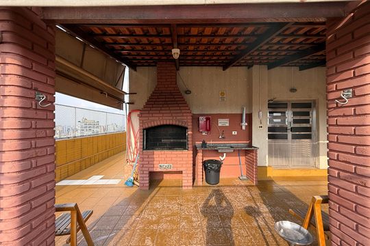 Área comum - Churrasqueira de apartamento para alugar com 1 quarto, 62m² em República, São Paulo