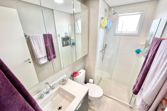 Banheiro da Suíte de apartamento à venda com 2 quartos, 60m² em Limão, São Paulo