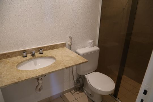 Banheiro de apartamento para alugar com 3 quartos, 60m² em Vila das Belezas, São Paulo