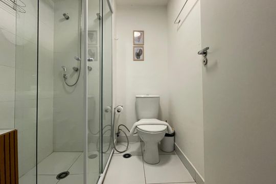 Banheiro de apartamento para alugar com 1 quarto, 26m² em Campos Elíseos, São Paulo