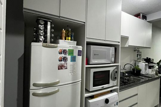 Cozinha de apartamento à venda com 2 quartos, 53m² em Restinga, Porto Alegre