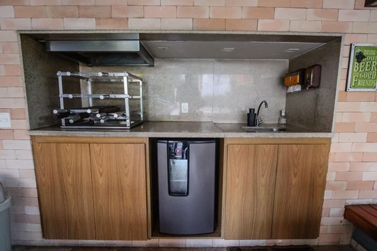Área comum - Churrasqueira de apartamento para alugar com 3 quartos, 106m² em Vila Sonia, São Paulo