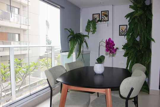 Varanda de kitnet/studio à venda com 1 quarto, 52m² em Consolação, São Paulo