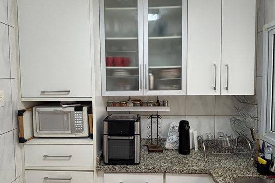 Cozinha de apartamento à venda com 3 quartos, 92m² em Jardim Bela Vista, Santo André