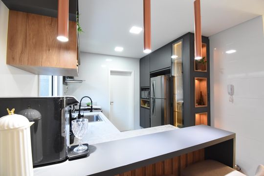 Cozinha de casa de condomínio à venda com 3 quartos, 148m² em Cajuru, Curitiba