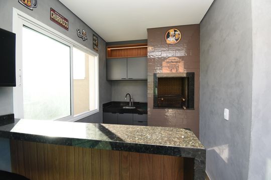 Área gourmet de casa de condomínio à venda com 3 quartos, 148m² em Cajuru, Curitiba