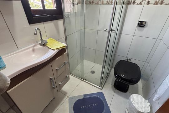 Banheiro da Suíte 2 de casa à venda com 2 quartos, 119m² em Vila Guiomar, Santo André
