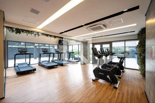 Área comum - Academia de kitnet/studio para alugar com 1 quarto, 34m² em Vila Clementino, São Paulo