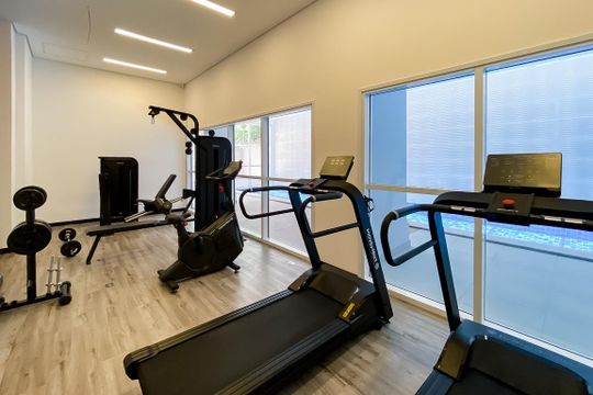 Área comum - Academia de kitnet/studio para alugar com 1 quarto, 34m² em Consolação, São Paulo