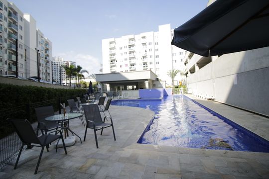 Área comum - Piscina de apartamento à venda com 2 quartos, 55m² em Pechincha, Rio de Janeiro