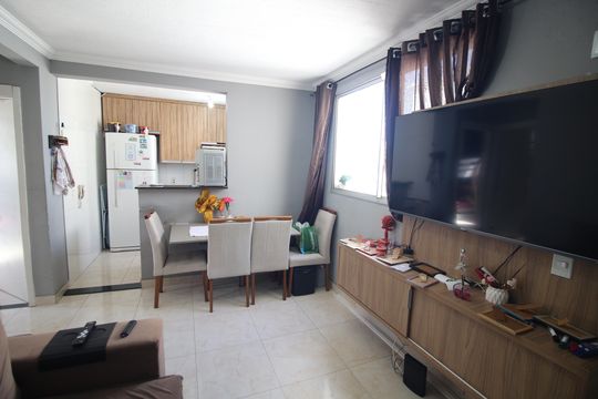 Sala de apartamento à venda com 2 quartos, 44m² em Diamante, Contagem