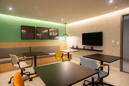 Área comum de apartamento à venda com 1 quarto, 26m² em Bela Vista, São Paulo
