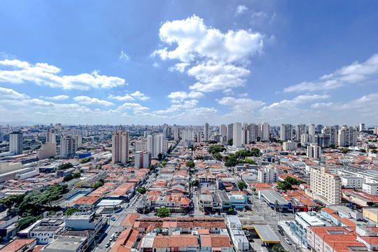 Vista da Varanda de apartamento para alugar com 1 quarto, 35m² em Vila Gomes Cardim, São Paulo