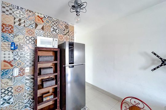 Cozinha de apartamento para alugar com 1 quarto, 35m² em Vila Gomes Cardim, São Paulo