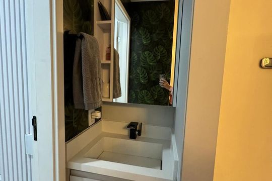 Banheiro de apartamento para alugar com 2 quartos, 34m² em Vila Rosalia, Guarulhos