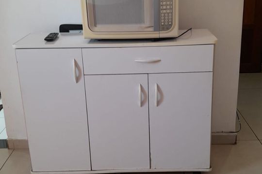 Cozinha de apartamento para alugar com 1 quarto, 36m² em José Menino, Santos