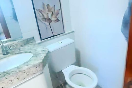Banheiro de casa de condomínio para alugar com 3 quartos, 115m² em Green Valley, Votorantim