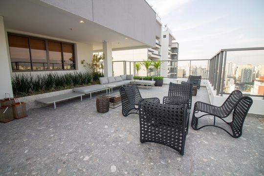 Área comum de kitnet/studio à venda com 1 quarto, 28m² em Santo Amaro, São Paulo