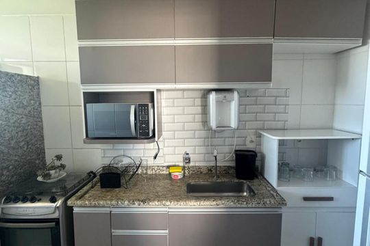 Cozinha de apartamento para alugar com 2 quartos, 56m² em Vila Brasilia, Aparecida de Goiânia