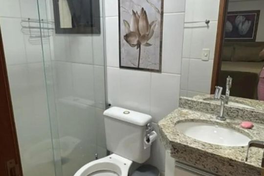 Banheiro de apartamento para alugar com 2 quartos, 56m² em Vila Brasilia, Aparecida de Goiânia
