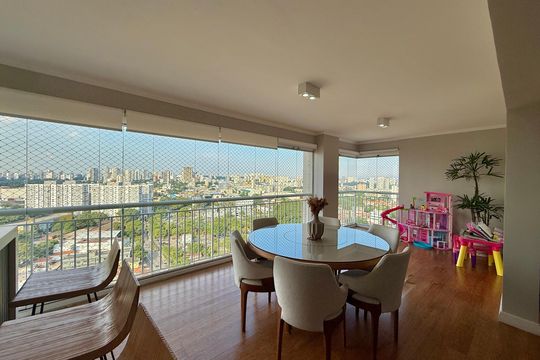 Varanda de apartamento à venda com 3 quartos, 130m² em Jardim Dom Bosco, São Paulo