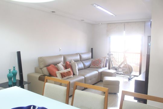 Sala de apartamento à venda com 2 quartos, 105m² em Barcelona, São Caetano do Sul