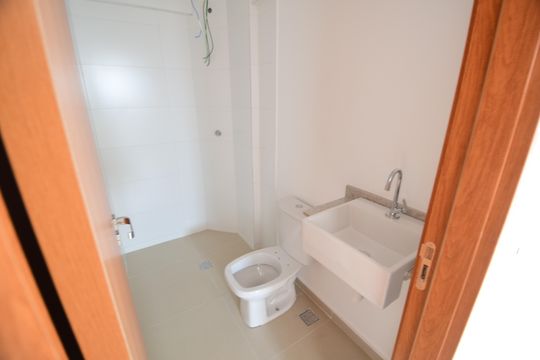 Banheiro Social de apartamento à venda com 2 quartos, 63m² em Jardim Chapadão, Campinas