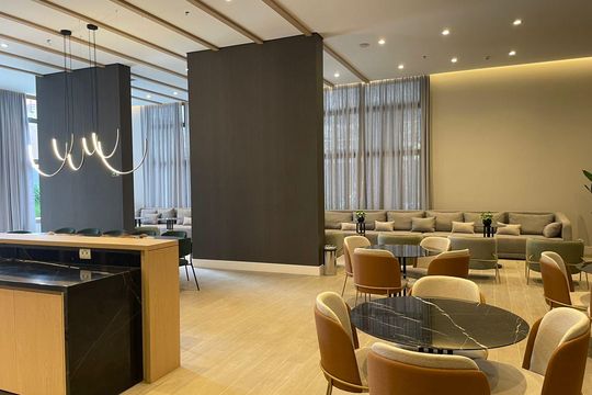 área comum de kitnet/studio para alugar com 1 quarto, 30m² em Santo Amaro, São Paulo