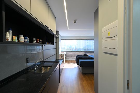 Cozinha de kitnet/studio à venda com 1 quarto, 26m² em Vila da Saúde, São Paulo