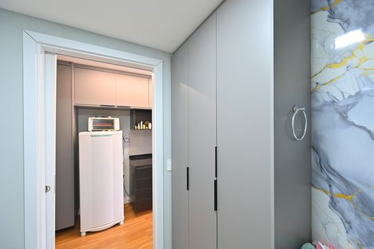 Banheiro Social de kitnet/studio à venda com 1 quarto, 26m² em Vila da Saúde, São Paulo