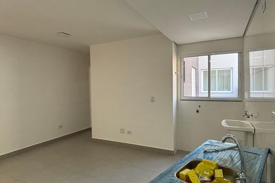 Sala/Cozinha de apartamento para alugar com 1 quarto, 37m² em Vila Monte Alegre, São Paulo