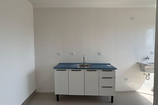 Cozinha/Area de serviço de apartamento para alugar com 1 quarto, 38m² em Vila Monte Alegre, São Paulo