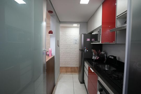 Cozinha de apartamento à venda com 2 quartos, 50m² em Utinga, Santo André