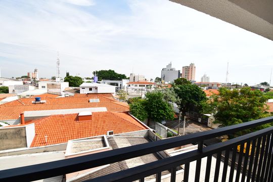 Cozinha - Vista de apartamento à venda com 2 quartos, 63m² em Jardim Chapadão, Campinas