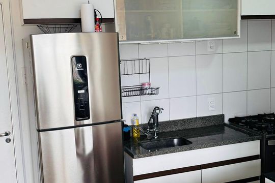 Cozinha de apartamento à venda com 2 quartos, 35m² em Vila Pierina, São Paulo