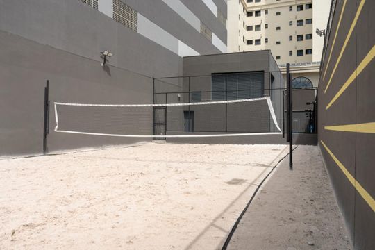 Área externa de kitnet/studio para alugar com 1 quarto, 33m² em Jardim Esplanada, São José dos Campos