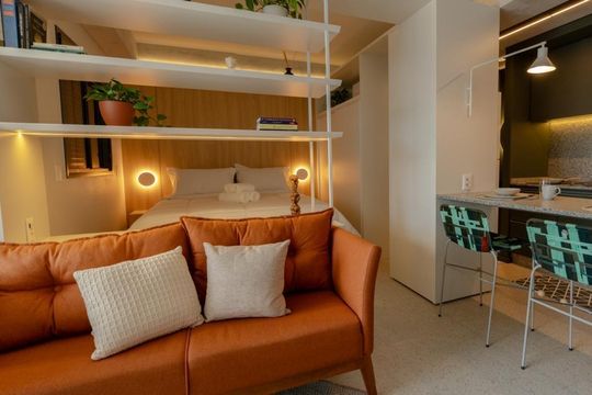 Sala de kitnet/studio para alugar com 1 quarto, 33m² em Jardim Esplanada, São José dos Campos