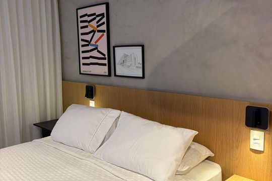 Sala/Quarto de kitnet/studio à venda com 1 quarto, 32m² em Santo Amaro, São Paulo