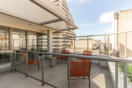 Solário de kitnet/studio para alugar com 1 quarto, 31m² em República, São Paulo