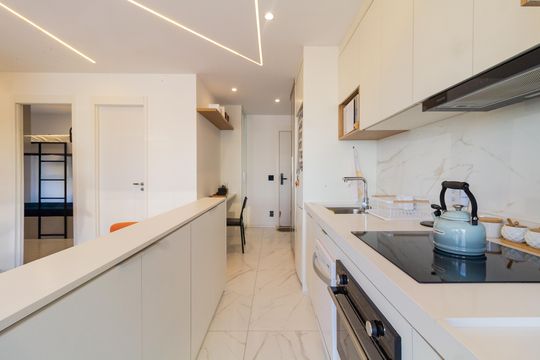 Cozinha de apartamento à venda com 2 quartos, 53m² em Barra Funda, São Paulo
