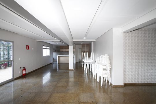 Área comum - Salão de festas de apartamento para alugar com 3 quartos, 100m² em Buritis, Belo Horizonte