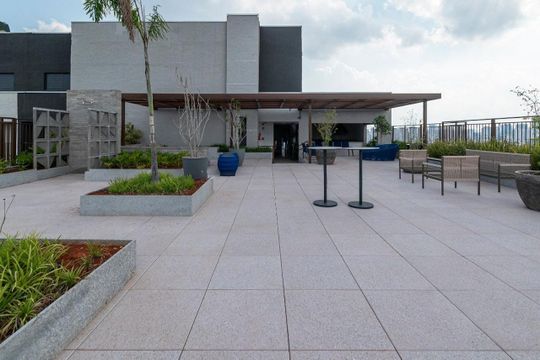 Área comum - Solarium de kitnet/studio à venda com 1 quarto, 25m² em Vila Olímpia, São Paulo